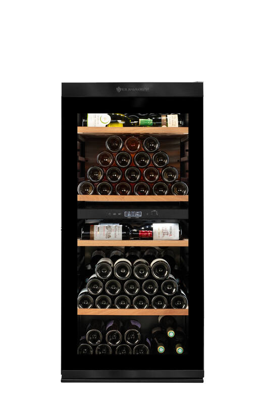 CLIMADIFF – MILLESIME140DB – 2 Zonen Lager-Weinkühlschrank für 138 Flaschen